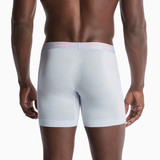 Nike Men's Essential Cotton Stretch Boxer Briefs Football Grey back view