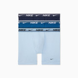 Nike Men's Essential Cotton Stretch Boxer Briefs Light Armory Blue flat lay
