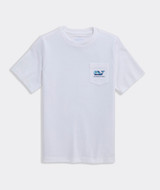 Vineyard Vines Boys' Dog Frisbee Whale Pocket Tee colorway 3V015056 3 front view