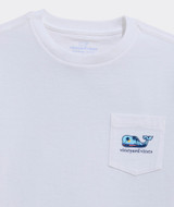 Vineyard Vines Boys' Dog Frisbee Whale Pocket Tee colorway 3V015056 3 back view