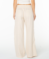 Roxy Oceanside Wide Leg Pants Oil Green back