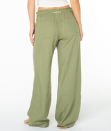 Roxy Oceanside Wide Leg Pants Parchment back