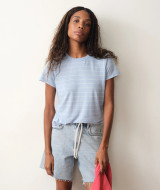 Marine Layer Tried & True Hemp Crew Tee Washed Red front