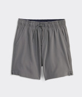 Vineyard Vines Boys' Pull-On Performance Shorts Gray Harbor full view