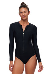 Next Swimwear Women's Long Sleeve Malibu One-Piece Suit
