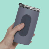 Speks Slabs Silicone Sensory Tab Sticker in Path Grey