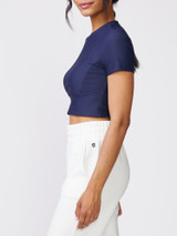 Thrive Societe Women's Short Sleeve Cut Out Tee