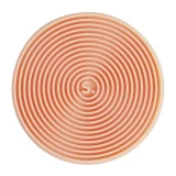 Speks Slabs Silicone Sensory Circle Sticker in Groove Orange