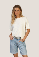 Dylan Women's Relaxed Crew Tee in White
