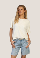 Dylan Women's Relaxed Crew Tee in White