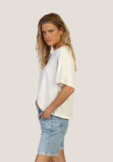 Dylan Women's Relaxed Crew Tee in White