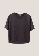 Dylan Women's Relaxed Crew Tee in Washed Black