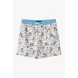 The  O'Neill Boys' Hermosa Elastic Waist Lined 16 inch Swim Trunks in Cream