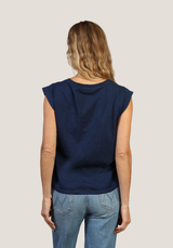 Dylan Women's Muscle Tee in Indico Navy