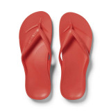 The Archies Footwear Arch Support Flip Flops in Coral