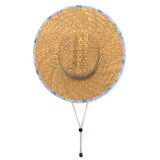 Chubbies Men's Straw Lifeguard Hat Flock Party top view