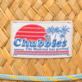 Chubbies Men's Straw Lifeguard Hat Flock Party detail