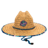 Chubbies Men's Straw Lifeguard Hat Swamp & Circumstance front view