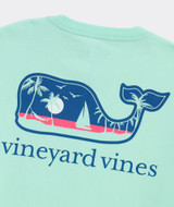 Vineyard Vines Palm Tree Whale Tee Shallow Sea Zoom