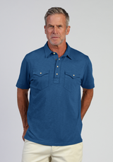 True Grit Men's Signature Slub Western Polo