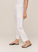Bella Dahl Soft Barrel Front Zip Pants white side view