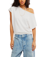 Free People Peggy Tee Clean Ivory front view