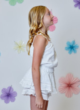 Design History Girls' Swiss Dot Tank Top