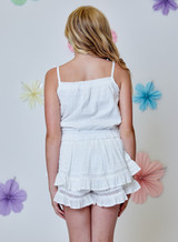 Design History Girls' Swiss Dot Tank Top