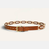 Zilker Belts Rancho Belt White full length view
