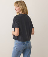 Marine Layer Women's Cloud 9 Crew Tee in Black