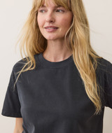 Marine Layer Women's Cloud 9 Crew Tee in Black