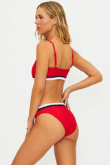 Beach Riot Women's Crimson Val Firework Bikini Top