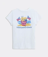 Vineyard Vines Girls' Whale Short Sleeve Pocket Tee