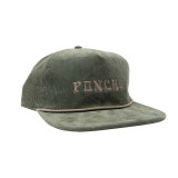 Poncho Outdoors Moss Corduroy Snapback Hat Moss front