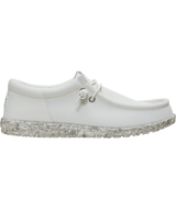 HeyDude Wally Funk Mesh Field Shoes Silver Birch Tea Leaf side view