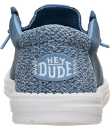 HeyDude Wally Heathered Knit Dark Slate Multi back view