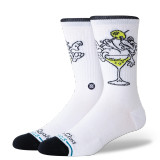 Stance High Quality Low Class Crew Socks White Back front view
