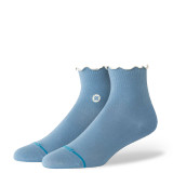 Stance Pop Ruffle Icon Quarter Socks Blue Front