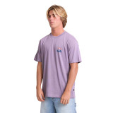 Billabong Crayon Wave Premium Tee PURP ASH side view