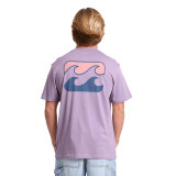 Billabong Crayon Wave Premium Tee PURP ASH back