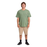 Billabong Foundry Premium Pocket Tee Hedge Green full view