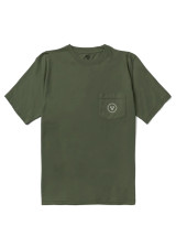 Vissla Craftsman Organic Pocket Tee Surplus Front front view
