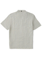 Vissla Hammer Land Short Sleeve Shirt Bone Back full front view