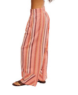 Free People Days End Solar Stripe Linen Pants OB2548609 back view