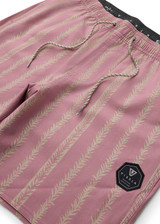 Vissla Kelpline Volley Shorts Rose Back detail view