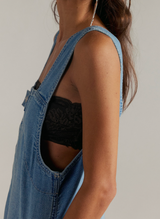 Free People Jude Denim Shortalls Screenshot front view