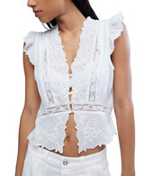 Free People Day Dreamer Top Ivory back view