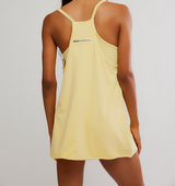 FP Movement Hot Shot Mini Dress Sunlit Yellow back view