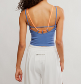 FP Movement All Clear Coastline Cami Blue Ash Combo back view