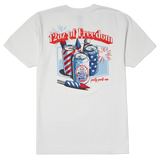 Party Pants Freedom T-Shirt white back lay